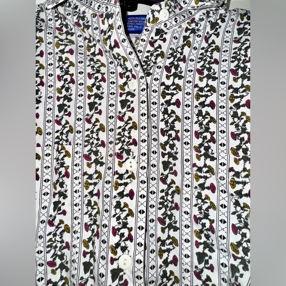 Prides Landing vintage Patterned Button-Up floral Shirt. Size MP. GUC - Picture 7 of 14